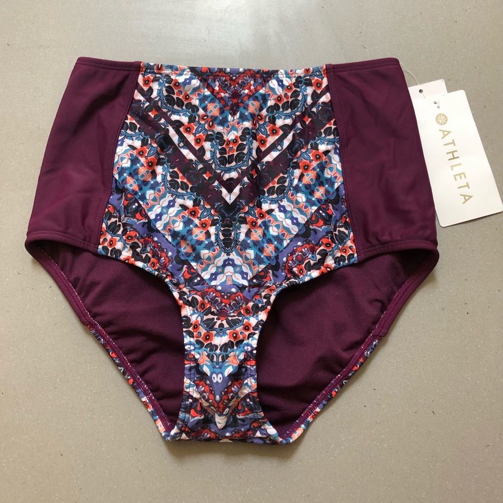 NWT Athleta Marrakesh High Waist Swim Bottom S